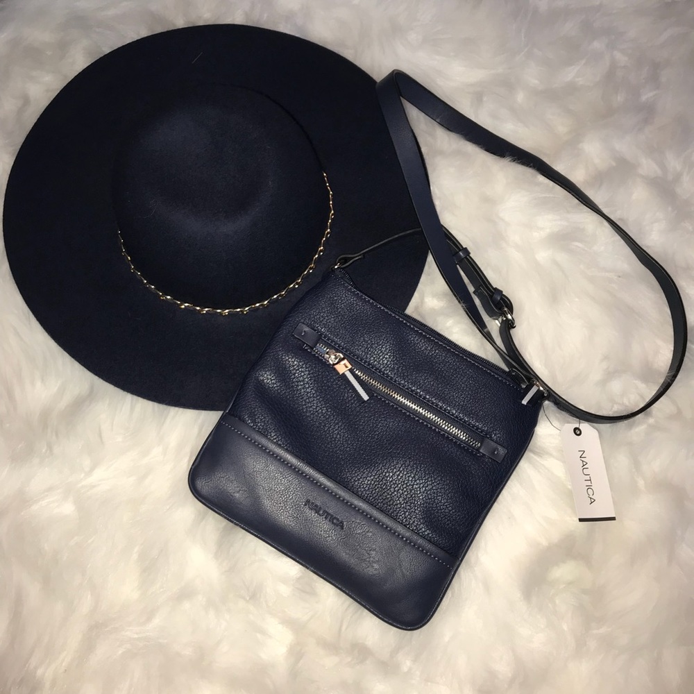 Nautica Crossbody Bag/ Matching Hat